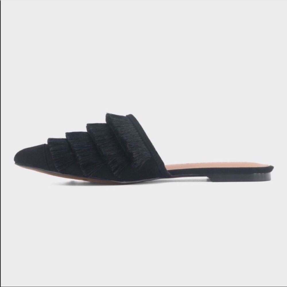 NWT Who What Wear Annie Satin Tassel Mule - Picture 2 of 3